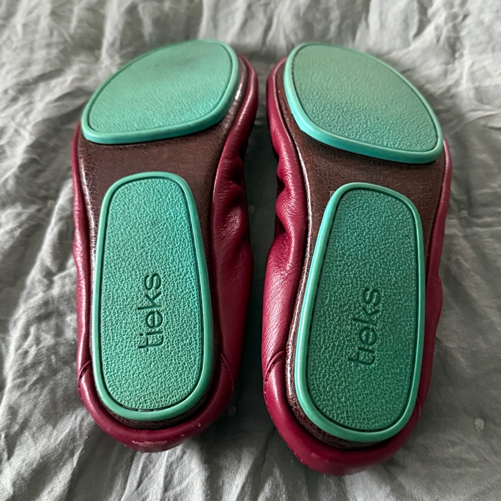 Tieks Burgundy Ballet Flats - Picture 3 of 6